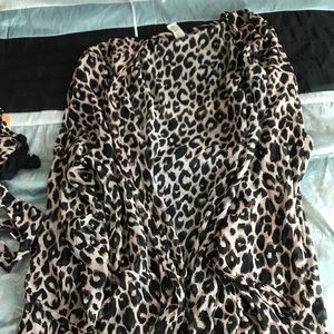 Beautiful leopard robe